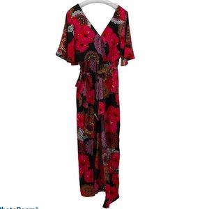 NWT TRUE DESTINY XL SHORTS ROMPER WITH CAPE